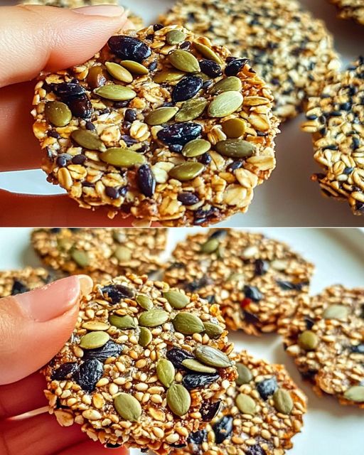 Healthy Seed and Raisin Cookies