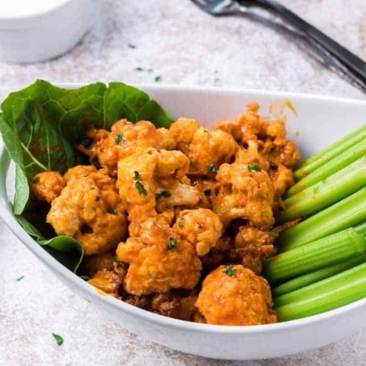 Frozen Buffalo Cauliflower in Air Fryer 13