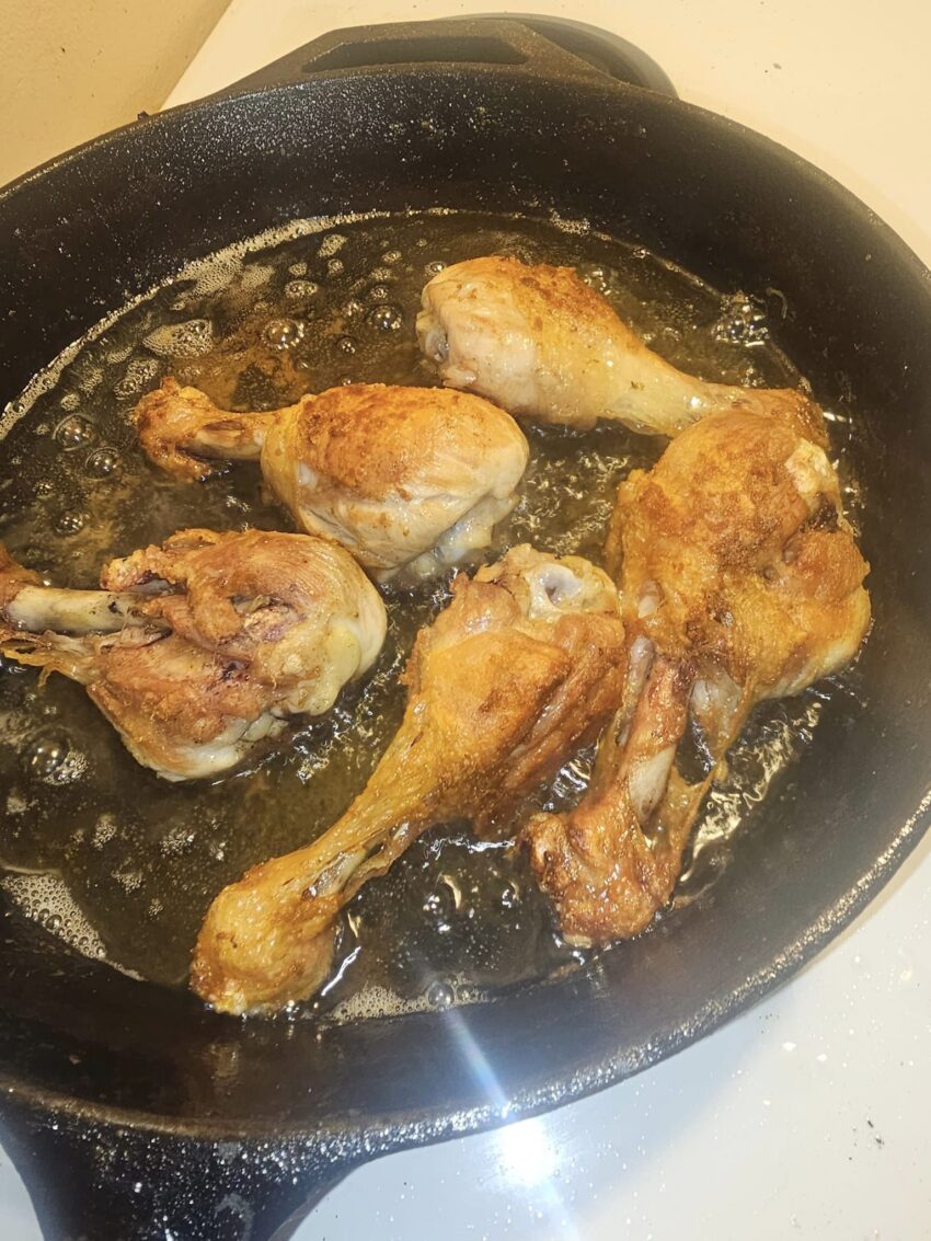 Chicken legs fried 1