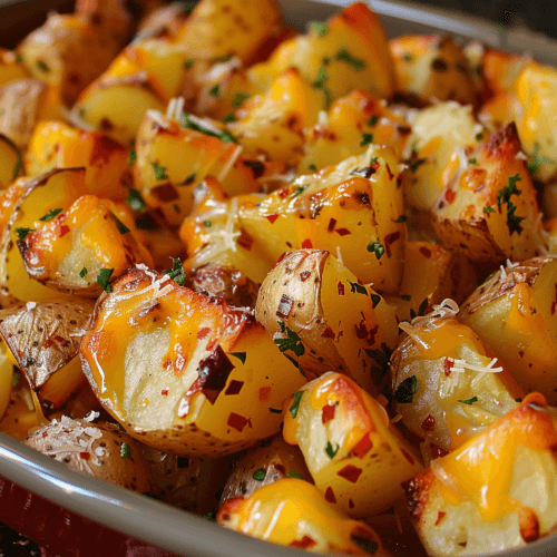 Air Fryer Cheesy Ranch Roasted Potatoes 1