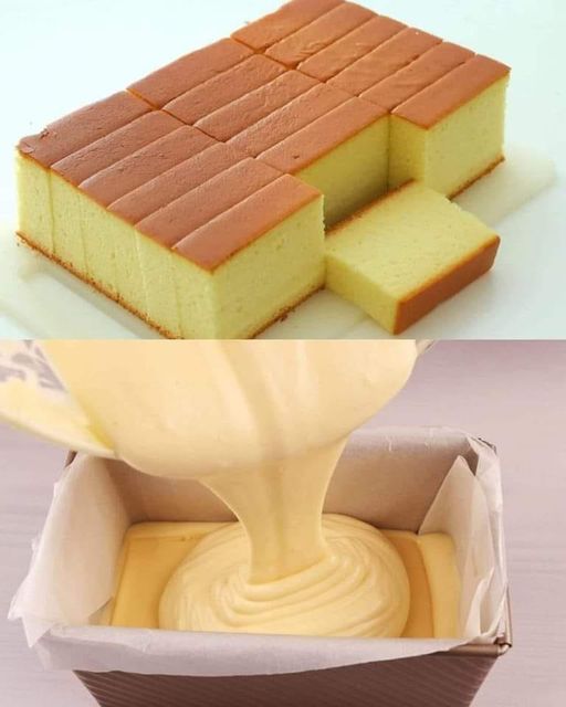 Condensed Milk Castella Cake 1