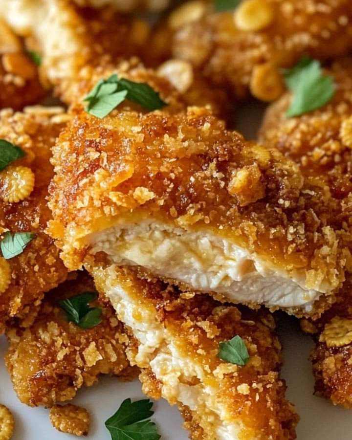 Crispy Ritz Cracker Chicken 1