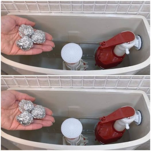 Use of aluminium foil in your toilet 1