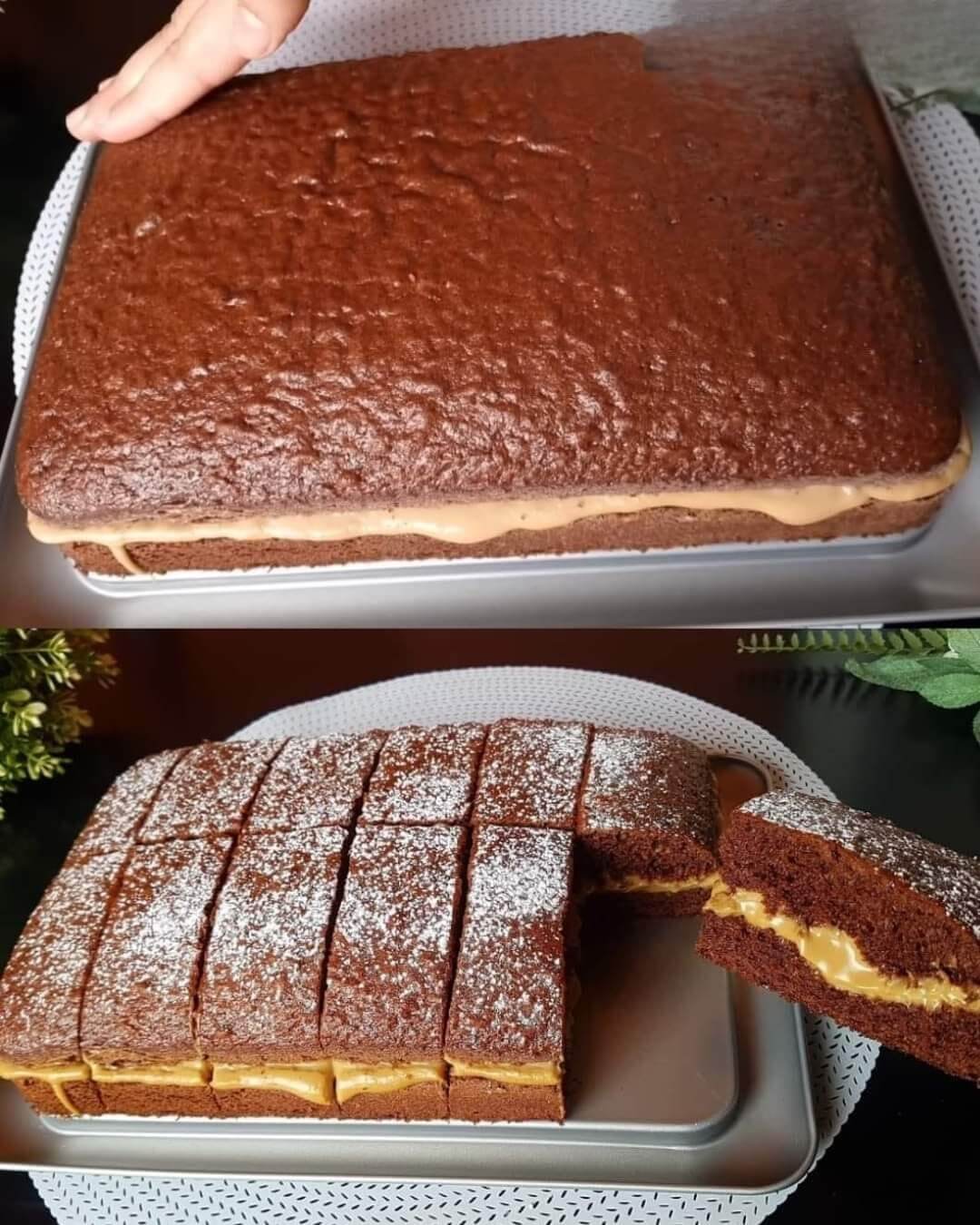 Chocolate Coffee Cake with Lotus Cream Topping 1