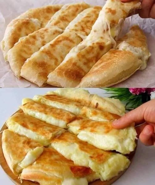 Recipe for Stuffed Flatbread with Cheese 1