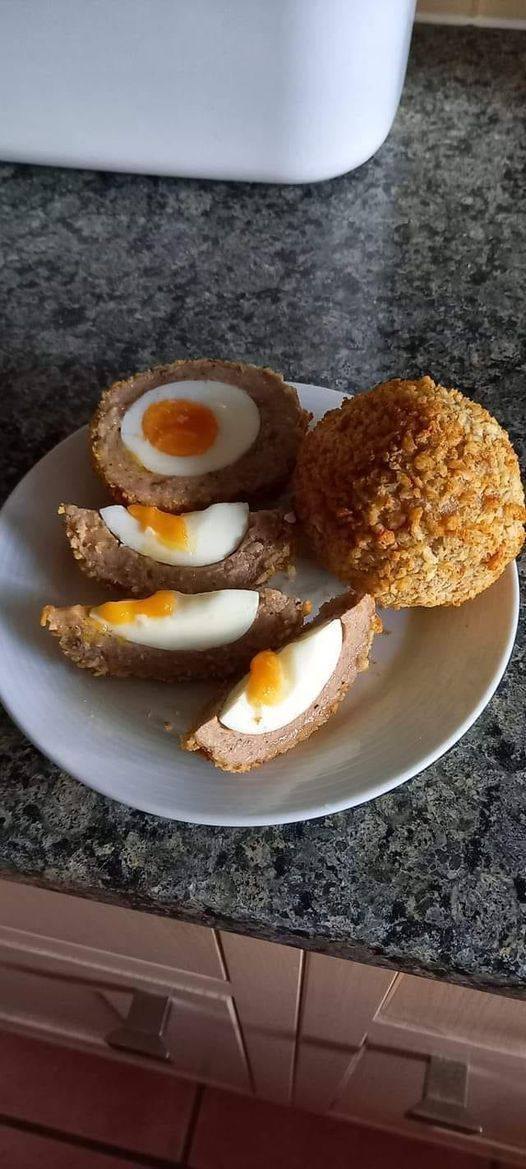 Air fryer Scotch eggs 1