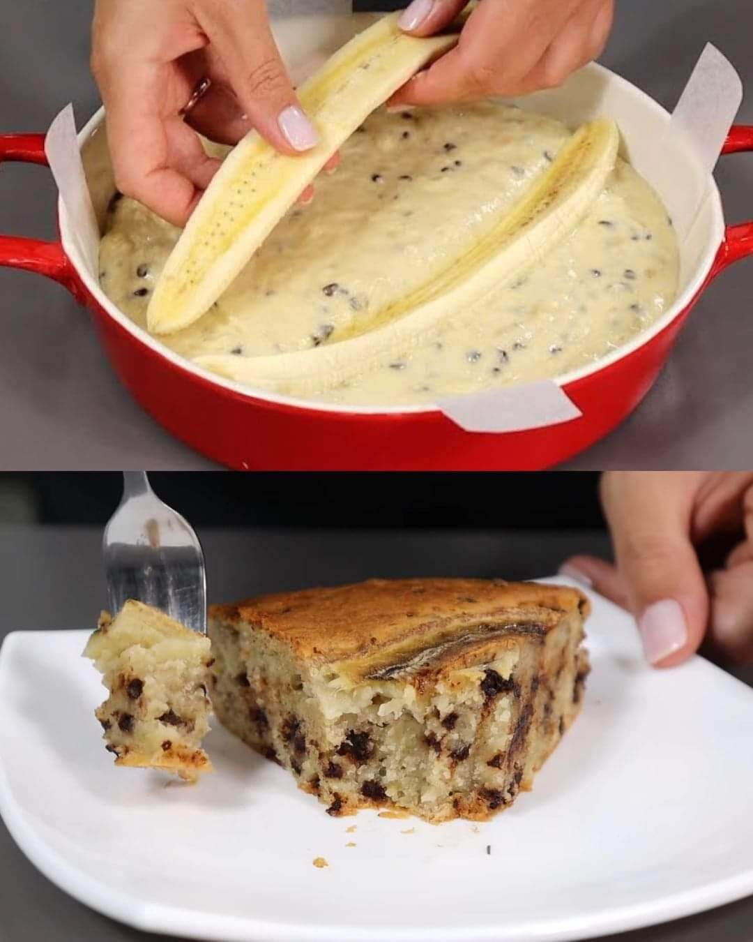 Banana Chocolate Chip Cake 1 Banana Chocolate Chip Cake