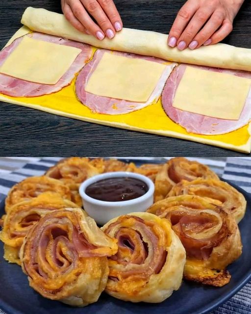 Savory Puff Pastry with Ham, Cheese, and Béchamel Sauce Recipe 1 Savory Puff Pastry with Ham, Cheese, and Béchamel Sauce Recipe