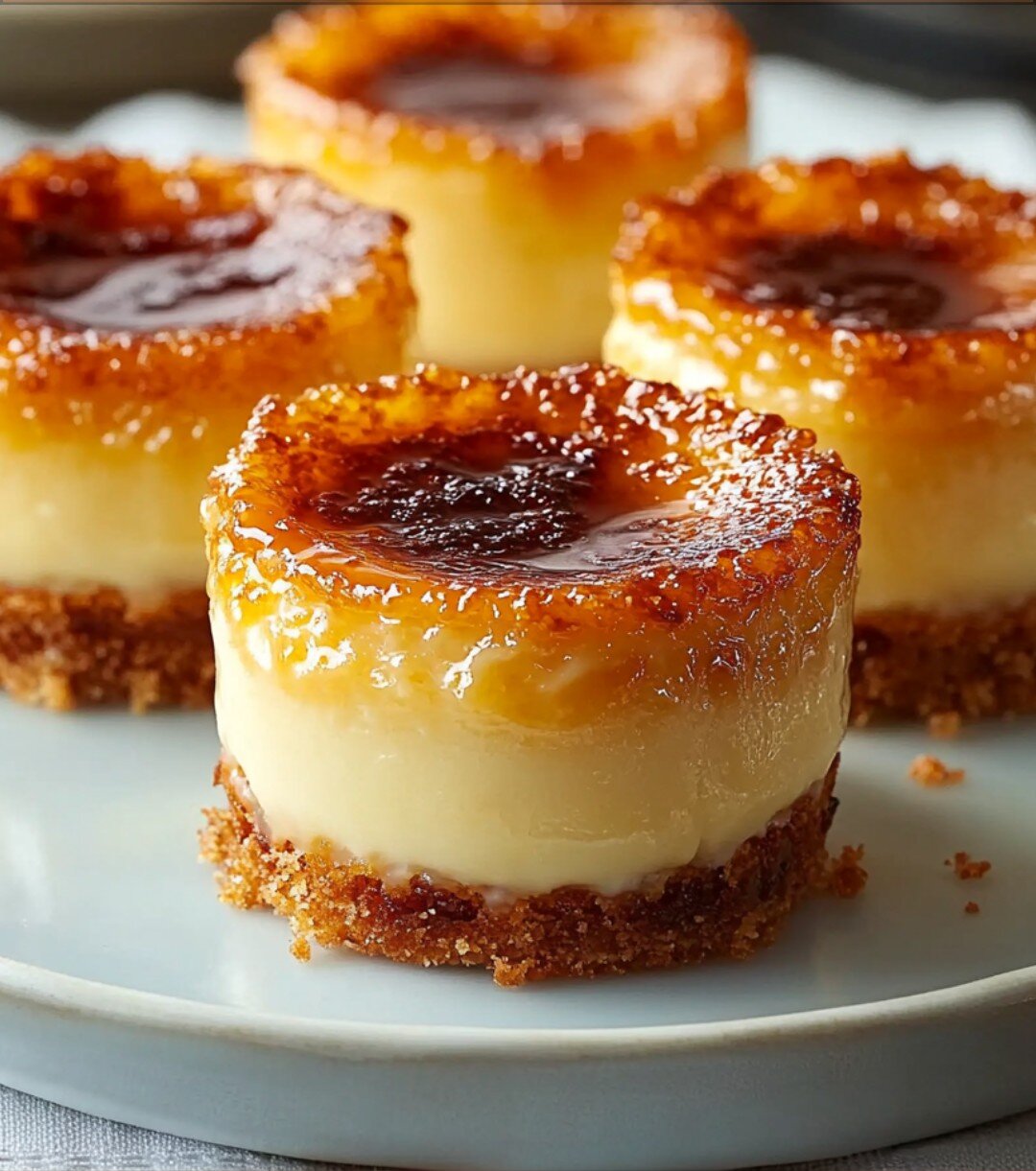 Mini Crème Brûlée Cheesecakes 1