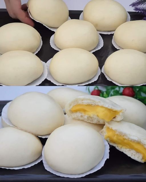 Custard Cream Steamed Buns: A Delightful, Soft, and Creamy Treat 1 Custard Cream Steamed Buns: A Delightful, Soft, and Creamy Treat
