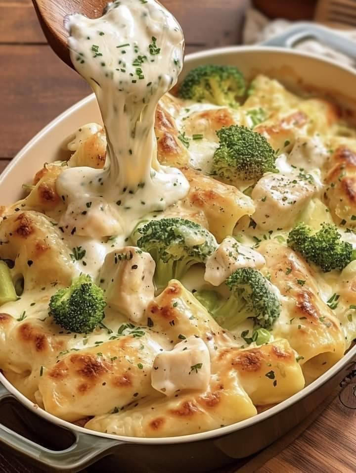 Pasta Bake with Creamy Broccoli and Chicken 1