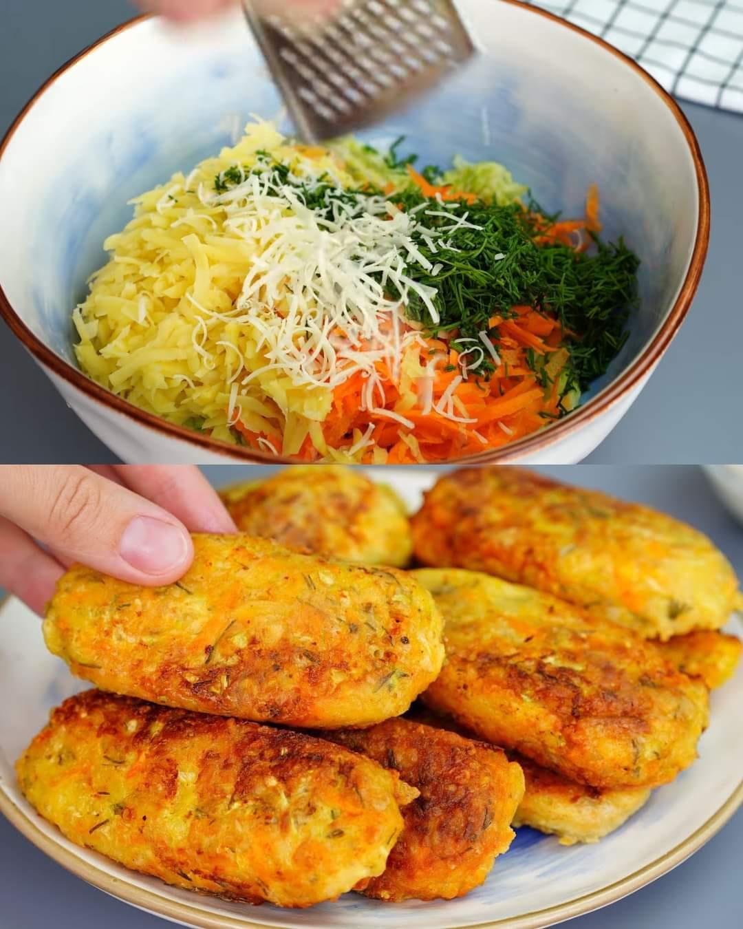 Zucchini and Vegetable Patties 1 Zucchini and Vegetable Patties