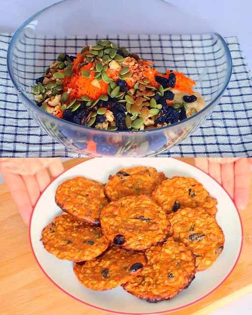 Banana Oat Cookies with Carrots, Nuts, and Seeds Recipe 1 Banana Oat Cookies with Carrots, Nuts, and Seeds Recipe