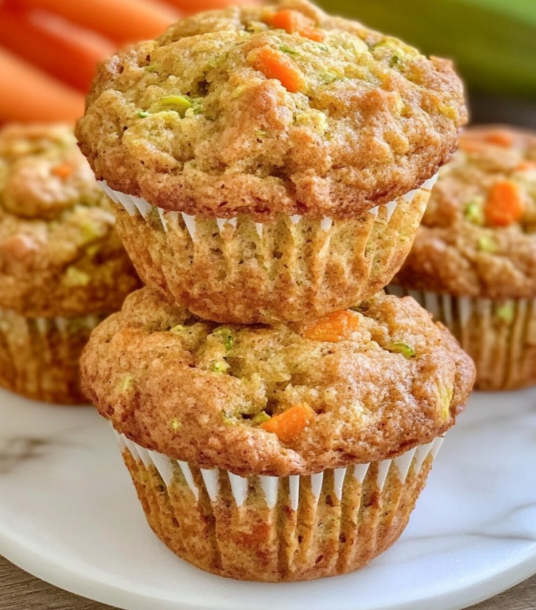 Zucchini Carrot Muffins 1
