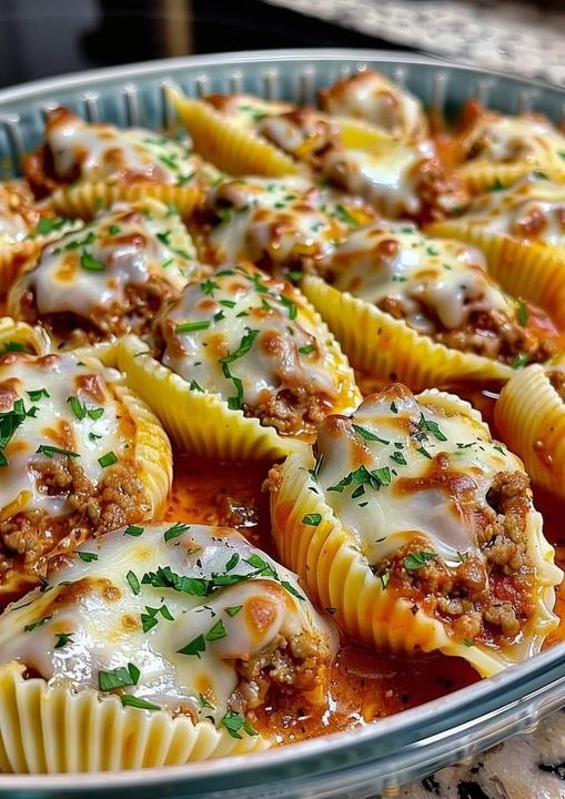Creamy Ricotta Beef Stuffed Shells Pasta 5