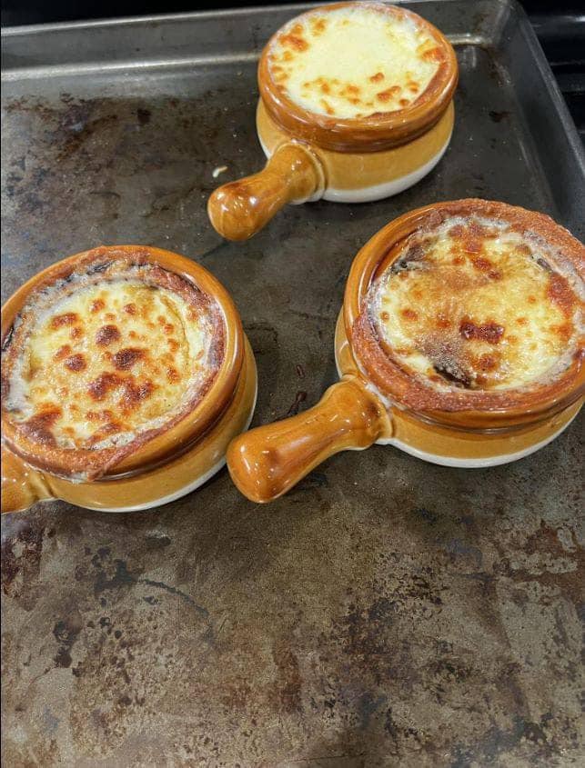 The recipe for French onion soup 1