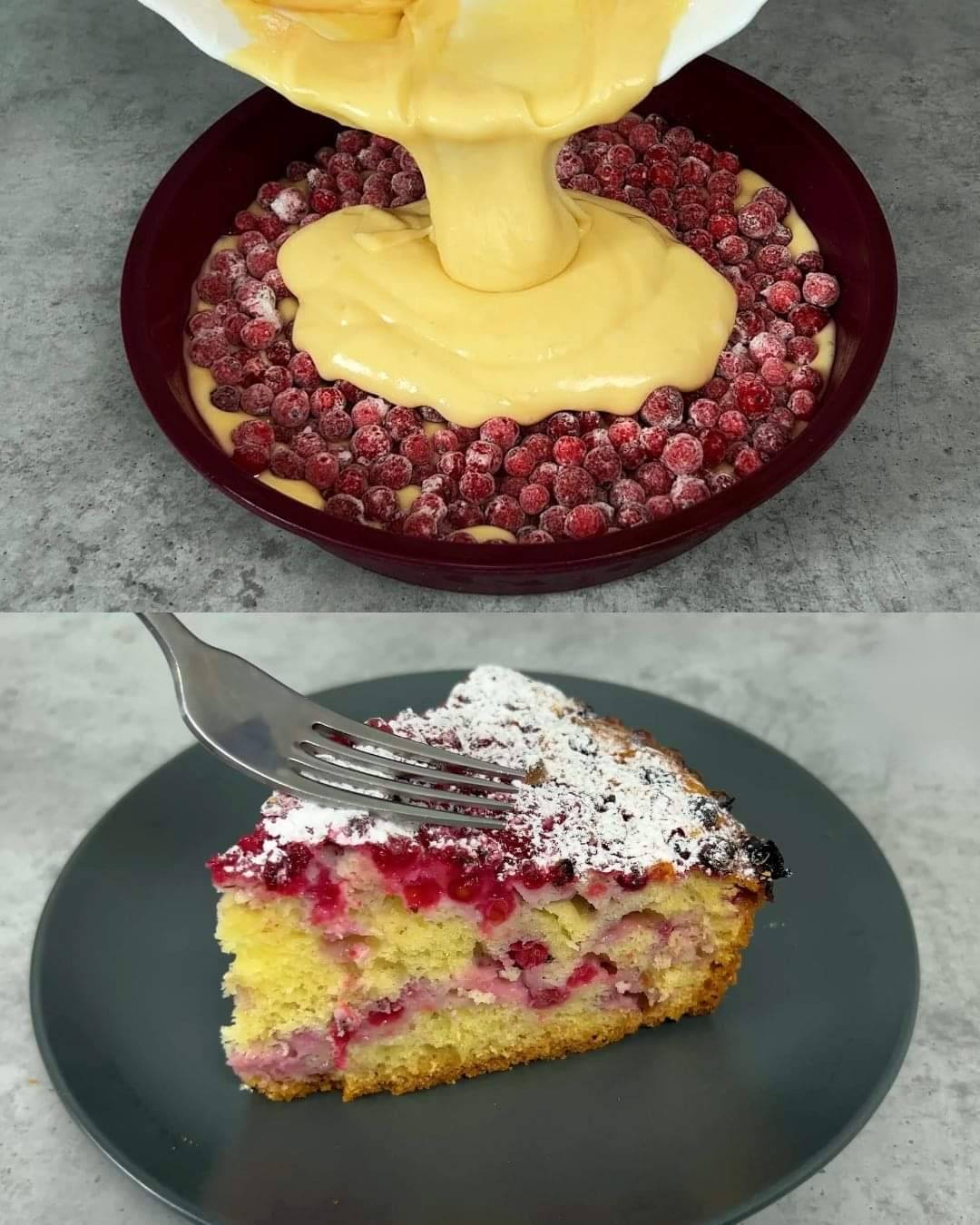 Berry Sour Cream Cake 1 Berry Sour Cream Cake