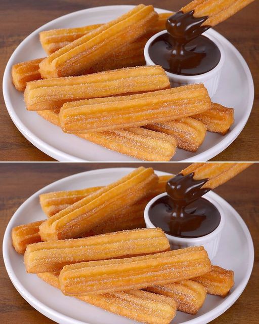 Authentic Spanish Churros with Rich Chocolate Sauce 1 Authentic Spanish Churros with Rich Chocolate Sauce