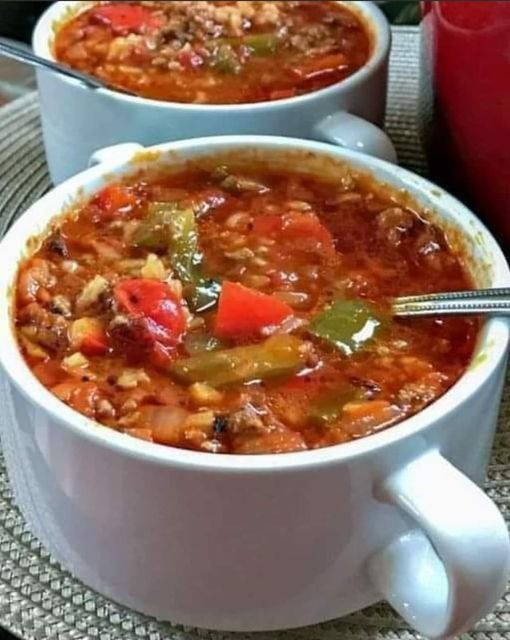 Healthy Stuffed Pepper Soup 1