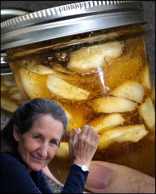 strengthen your immune system using garlic-infused honey. 1