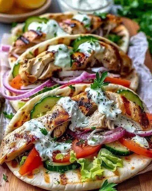 Greek Chicken Gyros 1