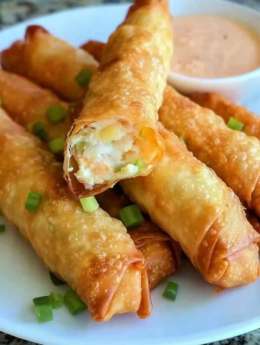 Air Fryer Crab Rangoon Egg Rolls 1