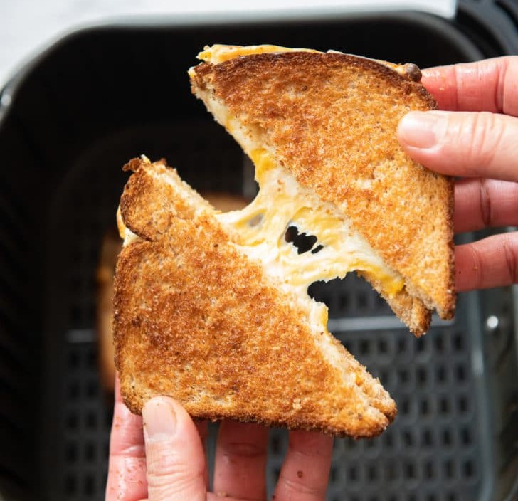 THE BEST AIR FRYER GRILLED CHEESE SANDWICH 1
