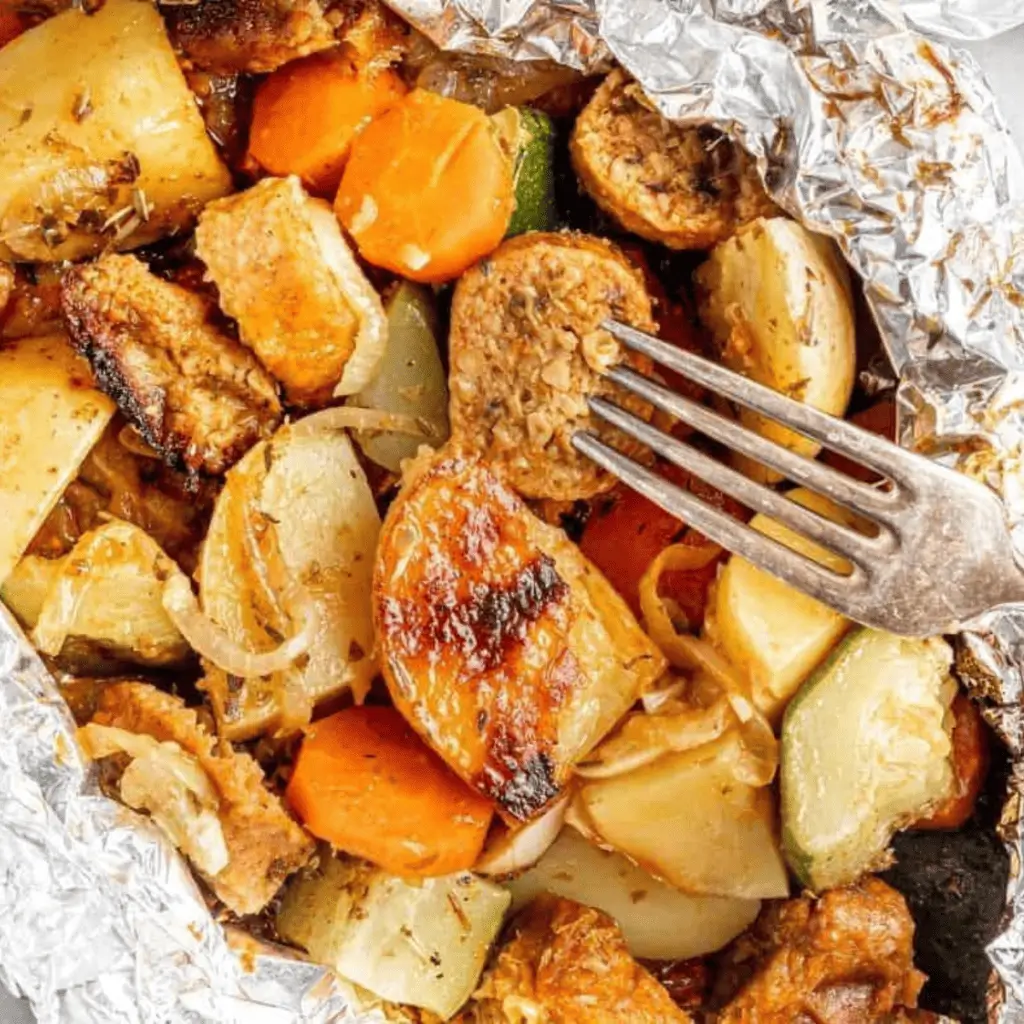 Air Fryer Sausage Foil Packets 1