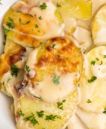 Air fryer Best Scalloped Potatoes 1