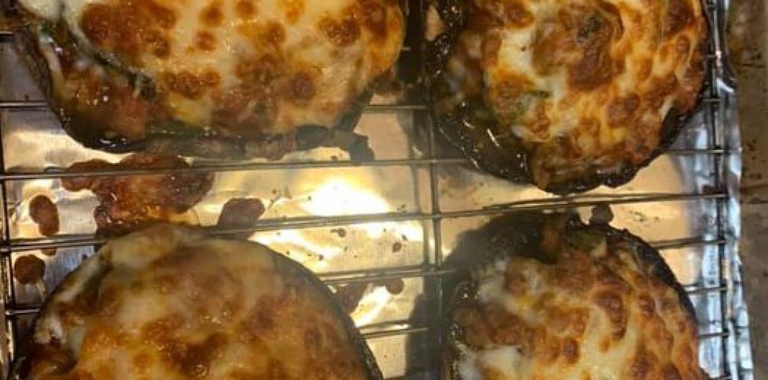 Air Fryer Stuffed Portobello Mushrooms 1