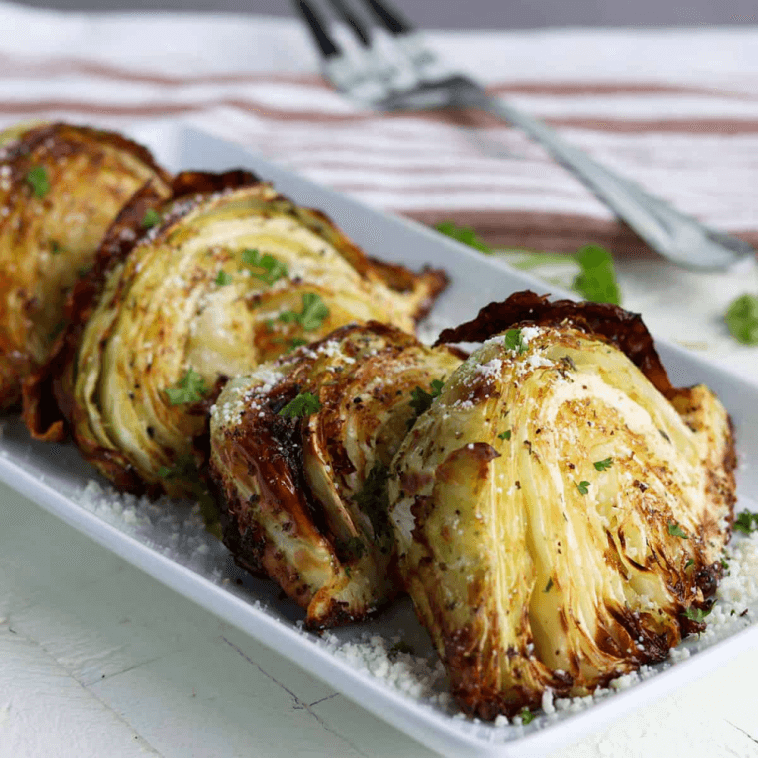 Air Fryer Roasted Cabbage 1