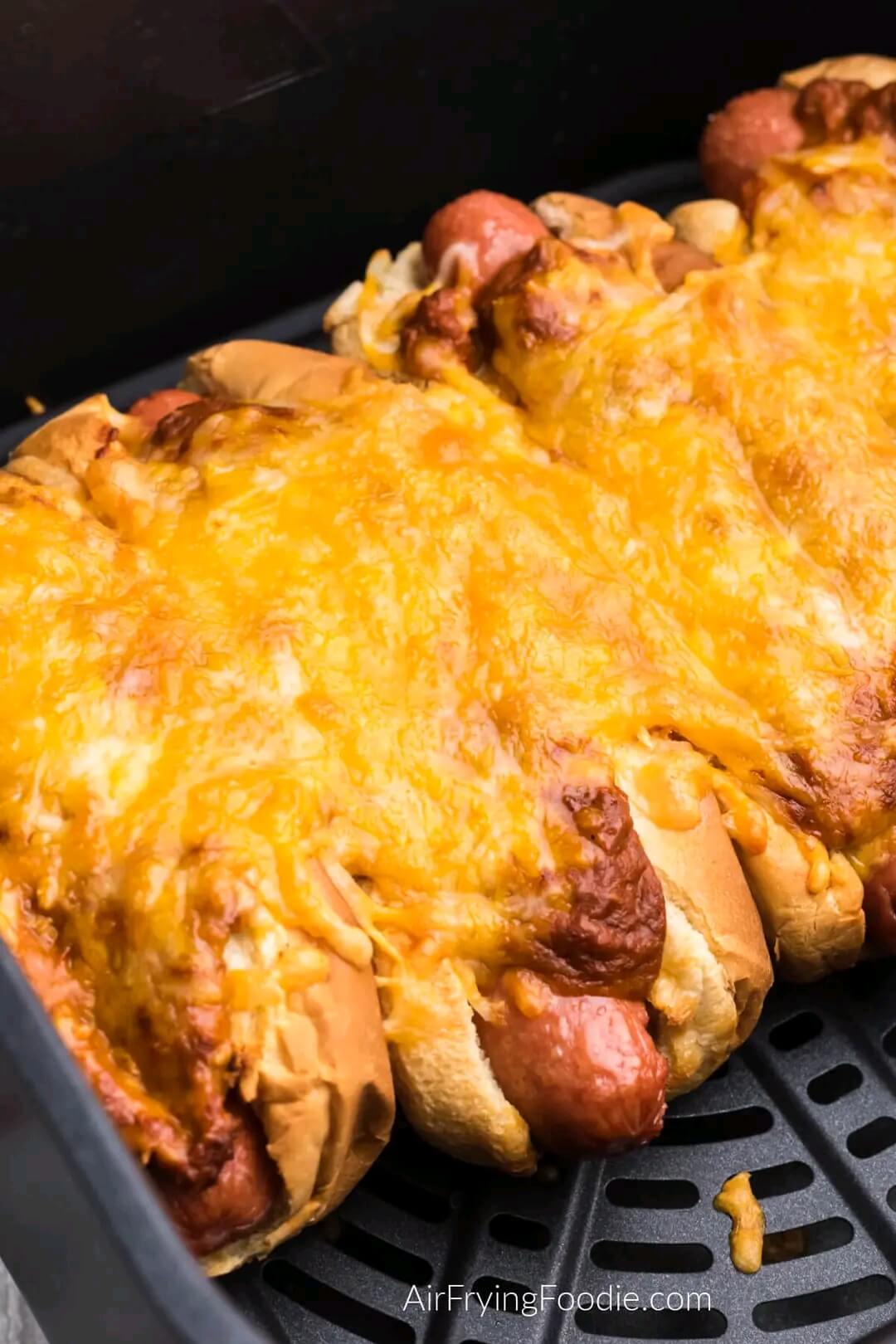 Air Fryer Chili Cheese Dogs 6