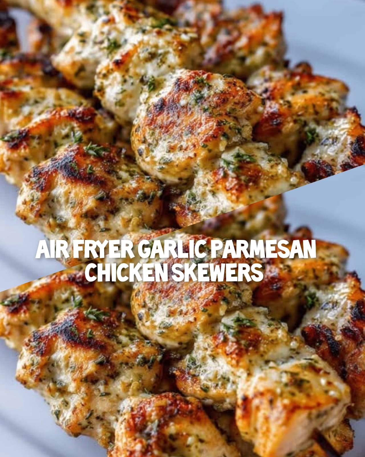 Air Fryer Chicken Skewers with Garlic and Parmesan 1