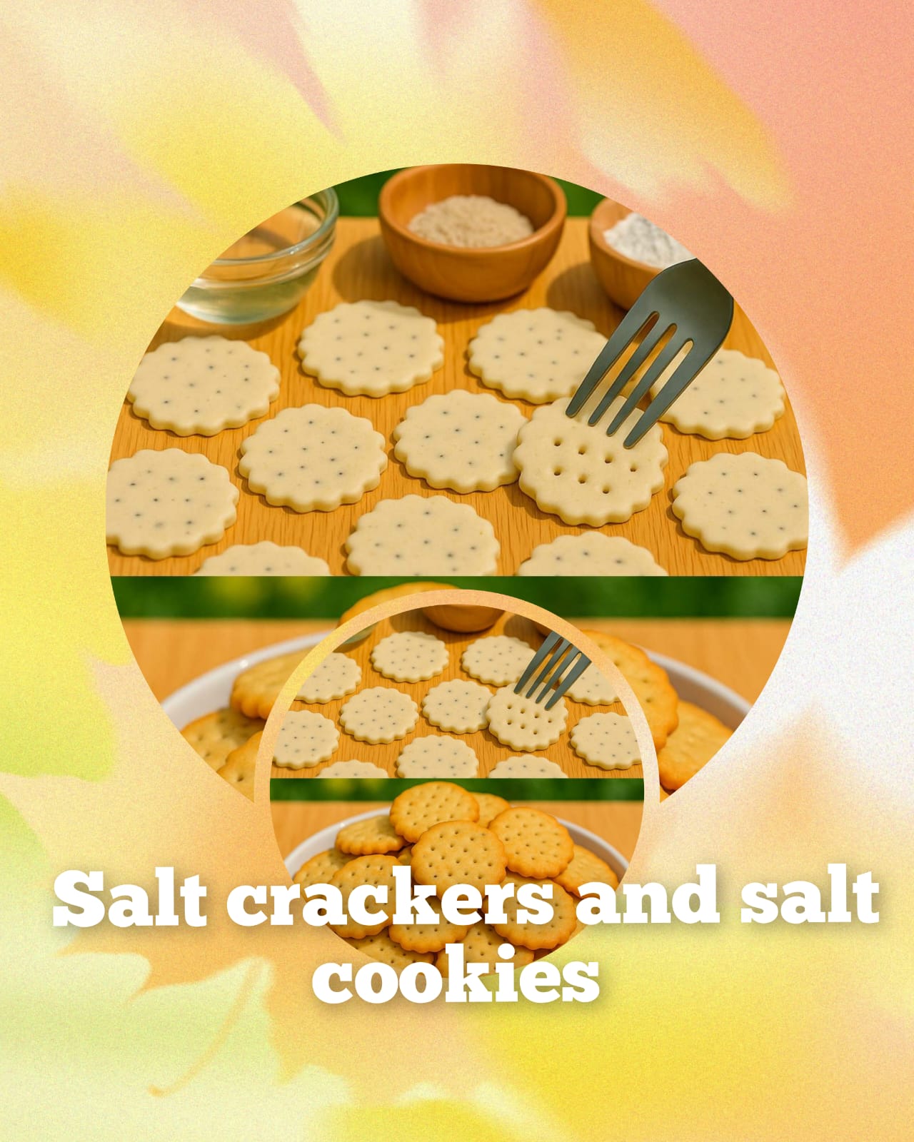 Salt Crackers & Salt Cookies! (No Egg, No Butter! 1
