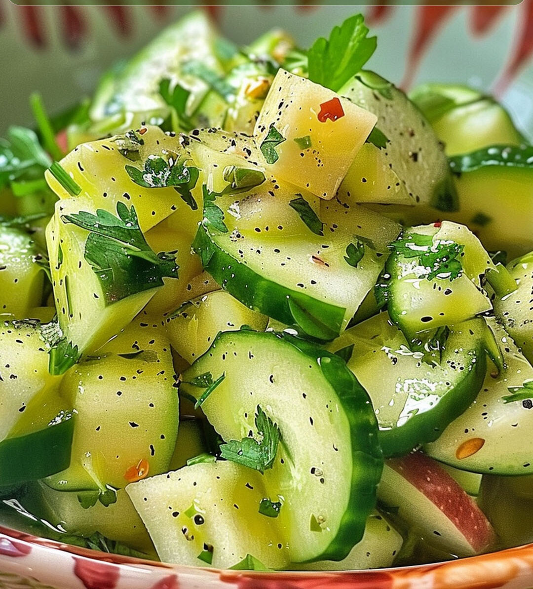 Crunchy Cucumber & Apple Salad Recipe 1