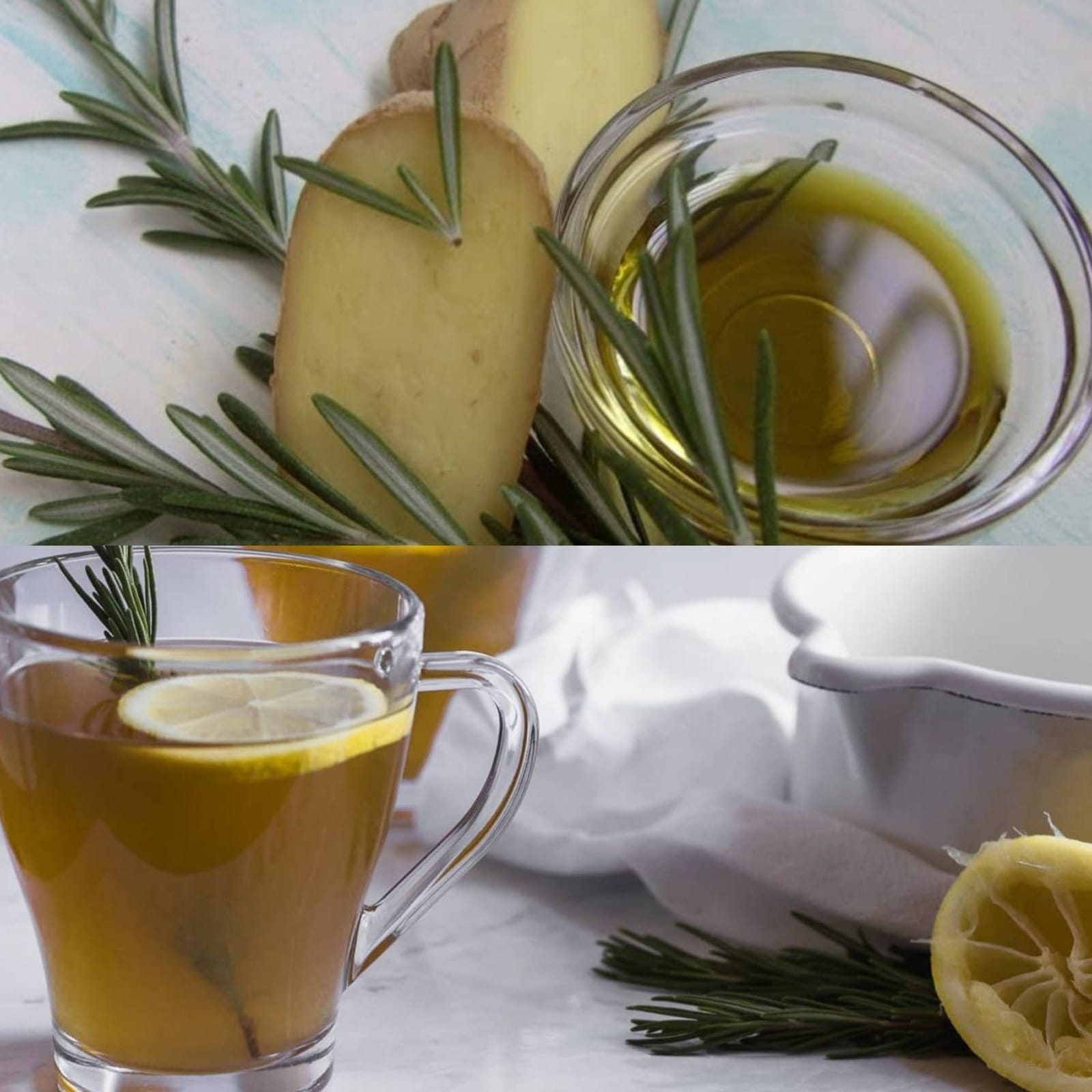 Sipping on Ginger and Rosemary Tea 1