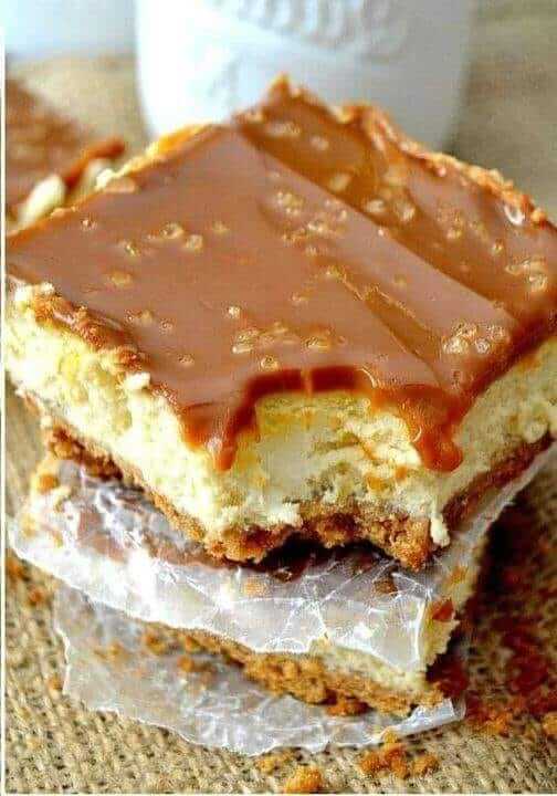 Dulce de Leche Cheesecake Bars 8