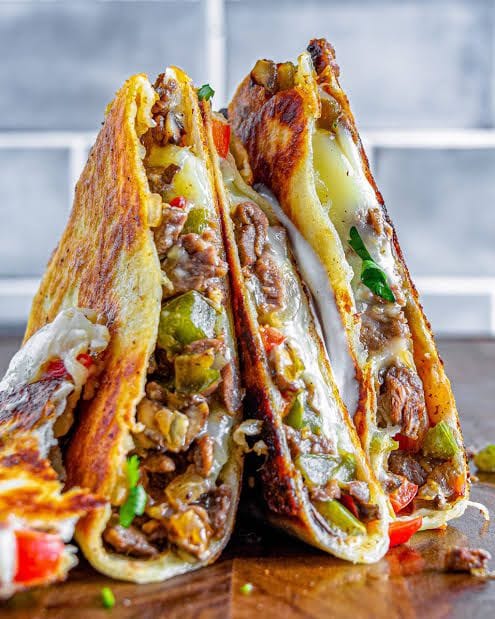 Philly Quesadilla with Cheese Steak 1