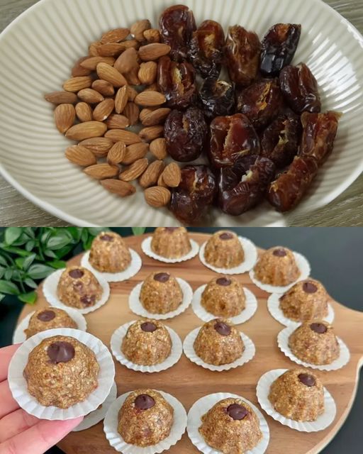 No-Bake Almond and Date Cookies with Dark Chocolate 7 No-Bake Almond and Date Cookies with Dark Chocolate