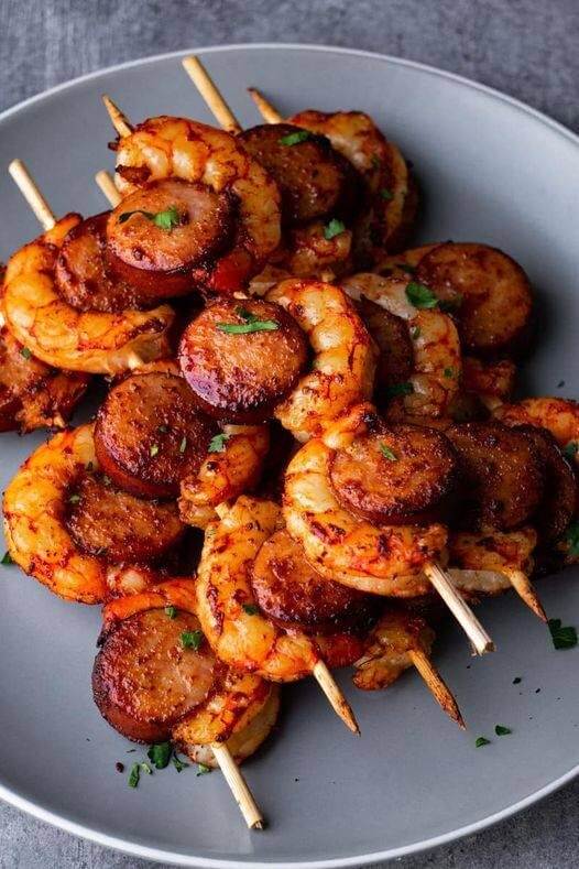 SHRIMP KABOBS AND EASY SAUSAGE AIR FRYER 4