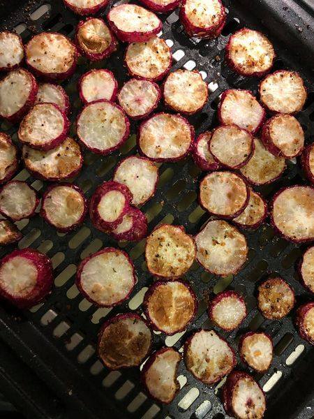Radishes in an air fryer 7