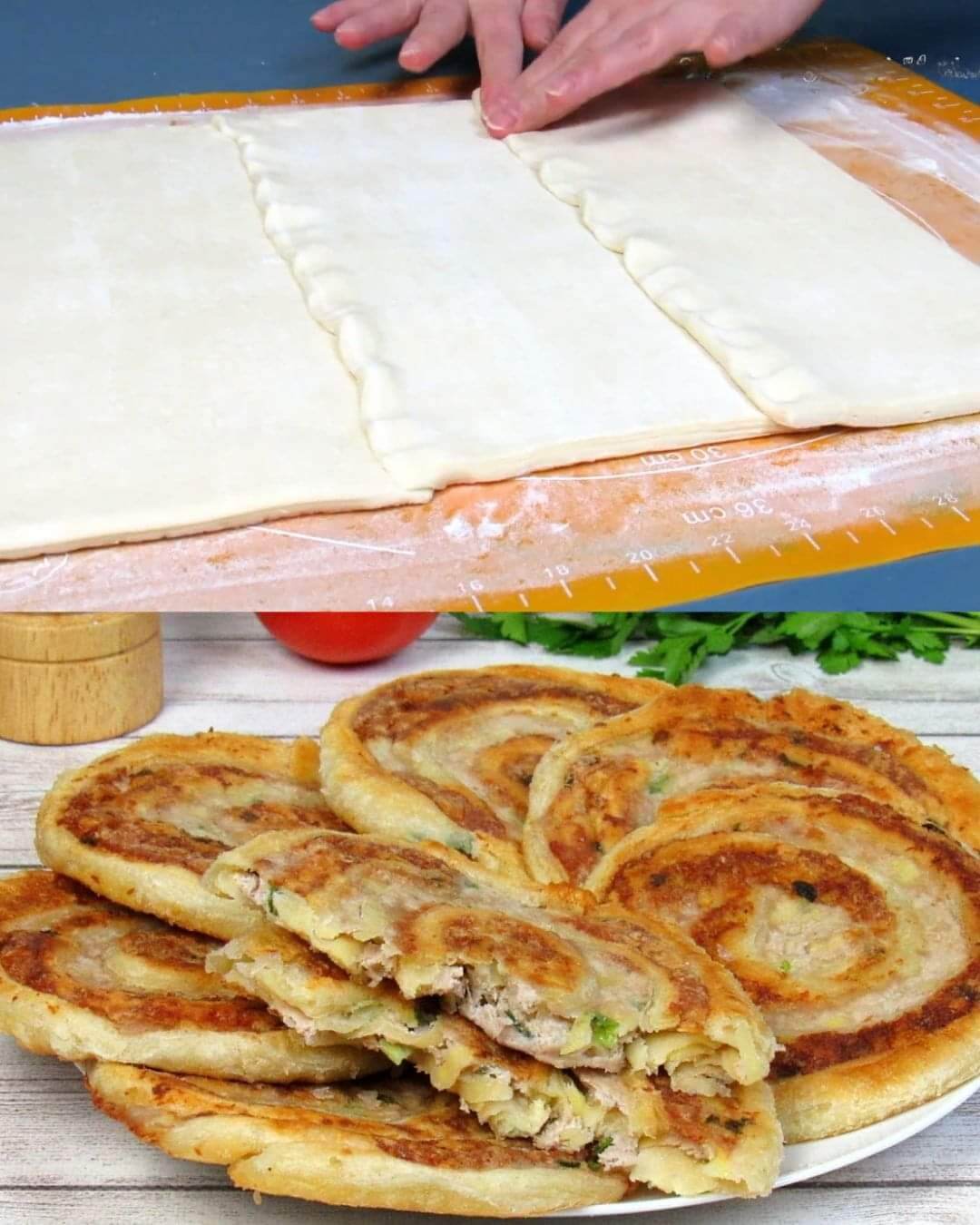 Savory Meat and Potato Puff Pastry Pies 2 Savory Meat and Potato Puff Pastry Pies