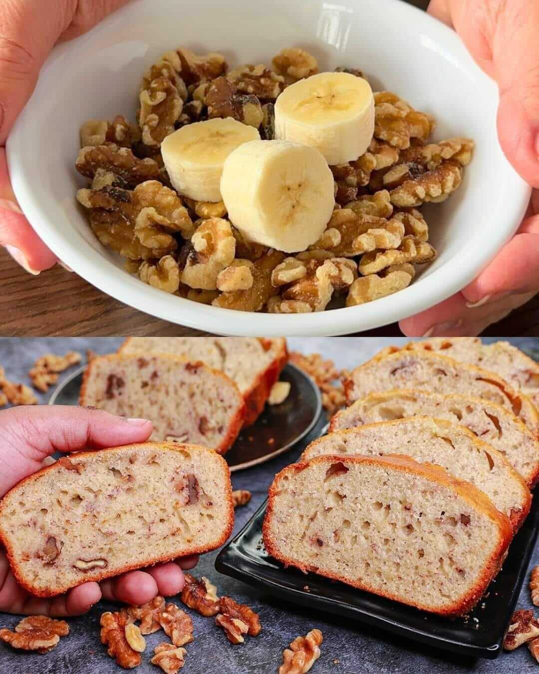 Easy Banana Walnut Bread 1 Easy Banana Walnut Bread