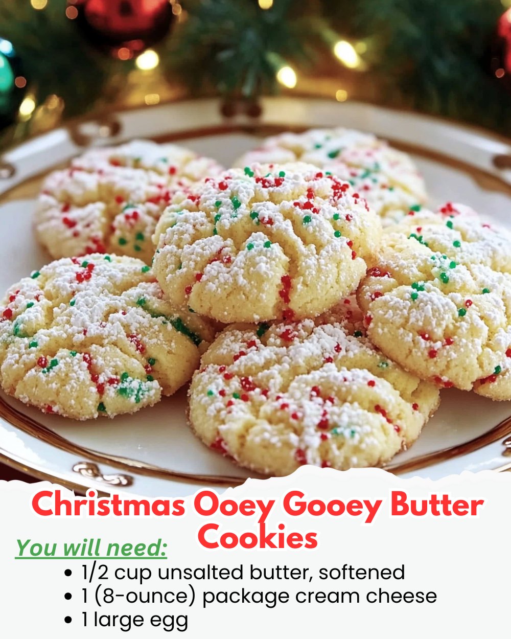 Hooey Gooey Butter Cookies for Christmas 1