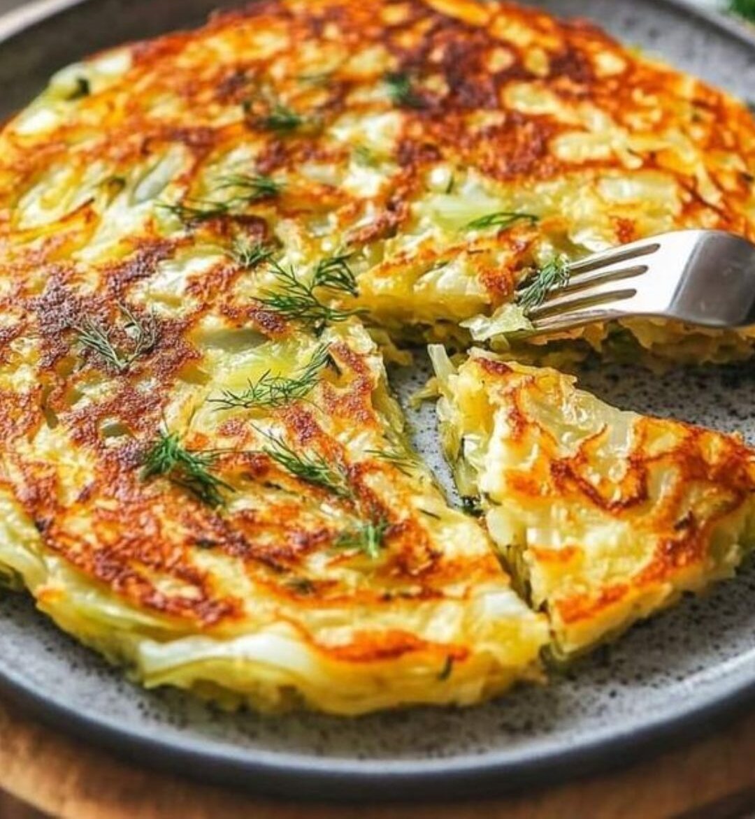 Savory Cabbage Pancakes with Onion 1