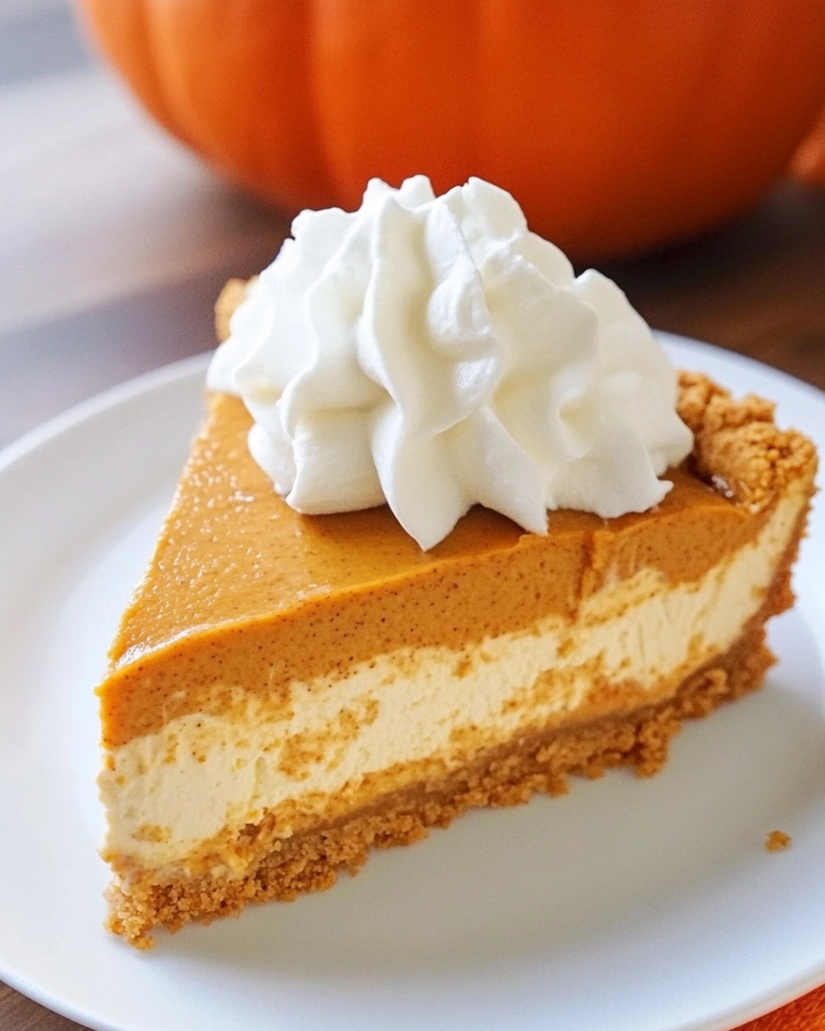 Pumpkin Cheesecake Without Baking 1