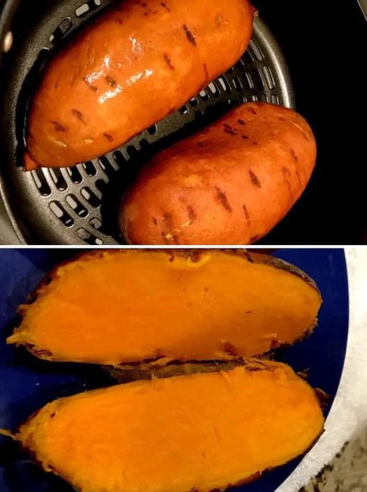 Air Fryer Baked Sweet Potatoes 1