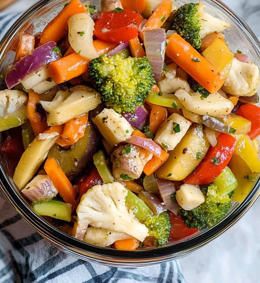 Zesty Overnight Marinated Vegetable Salad 7