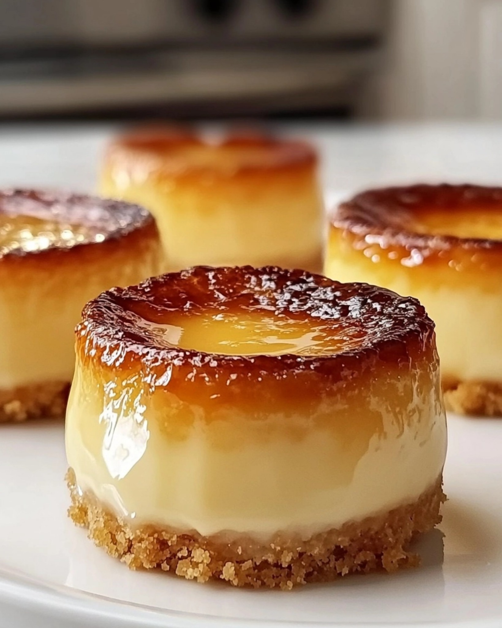 Mini crème brûlée cheesecakes. 1