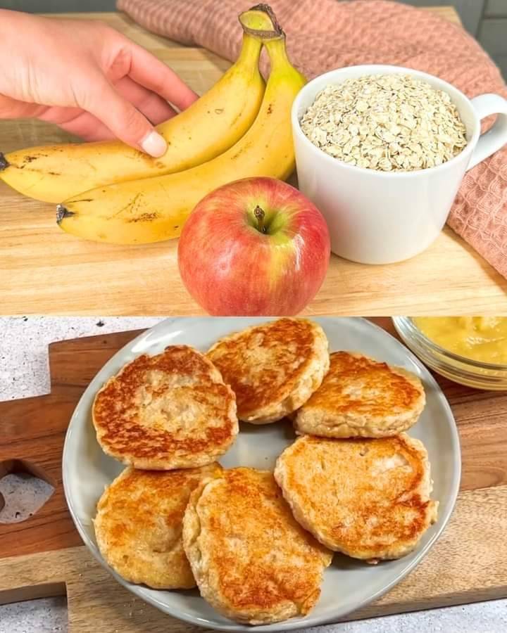 Apple Banana Greek Yogurt Pancakes 1 Apple Banana Greek Yogurt Pancakes